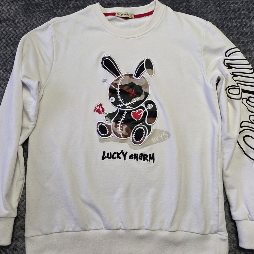 Lucky Charm White Sweatshirt